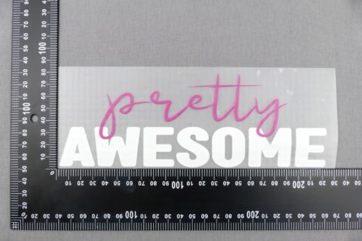 DTF Bügelbild I2 - "pretty AWESOME"