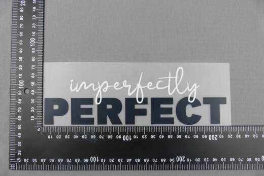 DTF Bügelbild G17 - Tigerlilly EP - "imperfectly perfect" ( ca. 7 x 22cm)