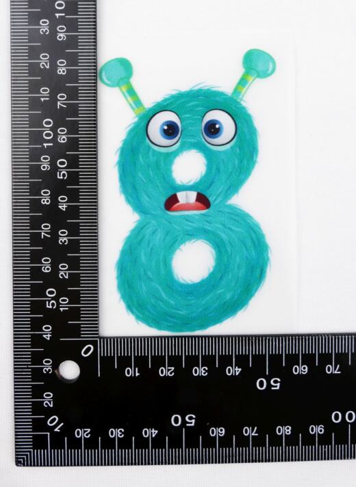 DTF Bügelbilder G18 - Monsterzahl (Auswahl)