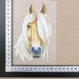 DTF Bügelbild I3 - Haflinger (ca. 16 x 10cm) – Bild 2