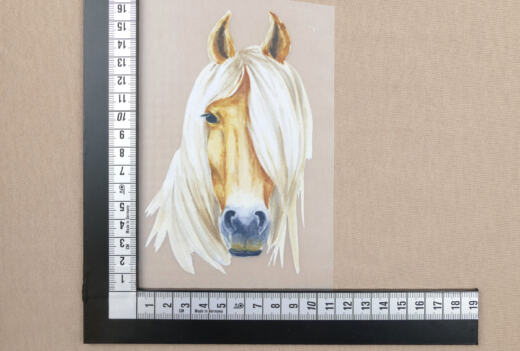 DTF Bügelbild I3 - Haflinger (ca. 16 x 10cm)