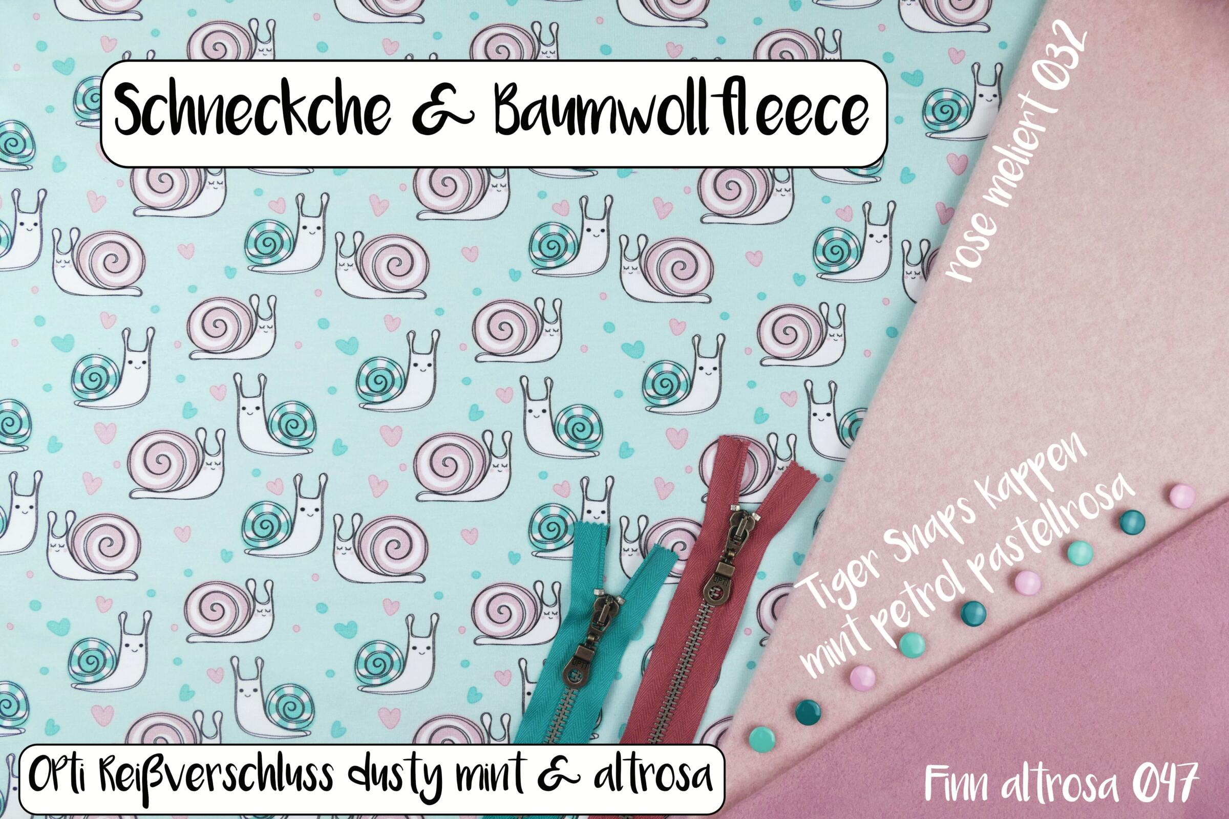 Schneckche und Baumwollfleece