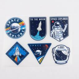 DTF Bügelbilder G12 - Tigerlilly EP - Space Explorer (ca. 10,5 x 14,5cm)