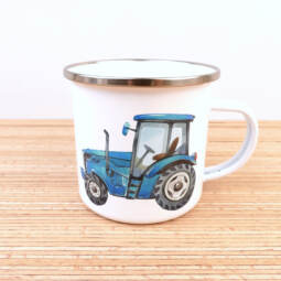 Ein Emaillebecher 300ml - Tigerlilly EP - Traktor - Farbauswahl – Bild 3