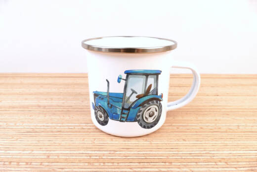Ein Emaillebecher 300ml - Tigerlilly EP - Traktor - Farbauswahl