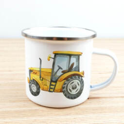 Ein Emaillebecher 300ml - Tigerlilly EP - Traktor - Farbauswahl – Bild 4