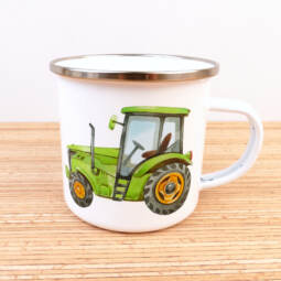 Ein Emaillebecher 300ml - Tigerlilly EP - Traktor - Farbauswahl – Bild 7