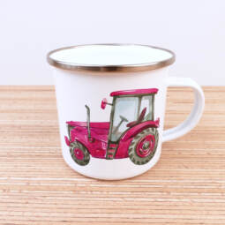 Ein Emaillebecher 300ml - Tigerlilly EP - Traktor - Farbauswahl – Bild 5