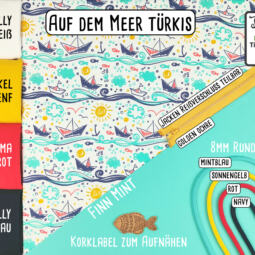 Biojersey - Tigerlilly - Auf dem Meer türkis – Bild 5