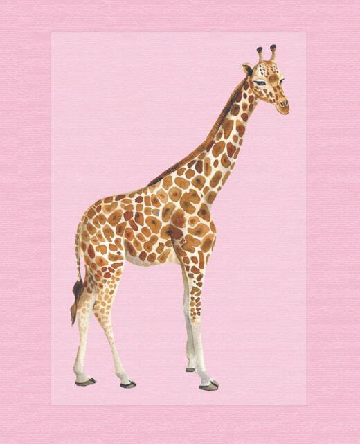DTF Bügelbild I8 - Giraffe (ca. 18 x 11,5cm)