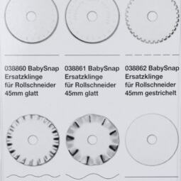 Baby Snap Rollschneider 45mm hellblau – Bild 3