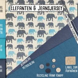 Bio Jeansjersey - Tigerlilly Basic - jeansblau – Bild 8