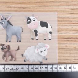 DTF Bügelbilder F19 - Tigerlilly EP - Bauernhoftiere (ca. 11 x 12cm) – Bild 2
