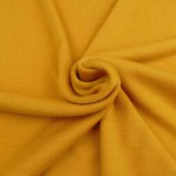 Bio Wolljersey (Interlock) uni - curry