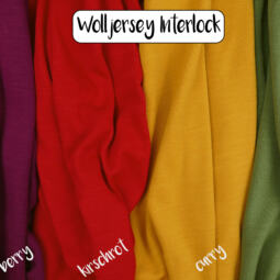 Bio Wolljersey (Interlock) - moosgrün – Bild 2