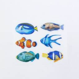 DTF Bügelbilder I15 - Tigerlilly EP - Fische (ca. 8 x 10cm)