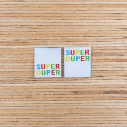Zwei Weblabel zum Einnähen – Tigerlilly EP – "SUPER DUPER"