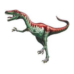 DTF Bügelbild J23 - Tigerlilly EP - Eustreptospondylus klein (ca. 12 x 10cm)
