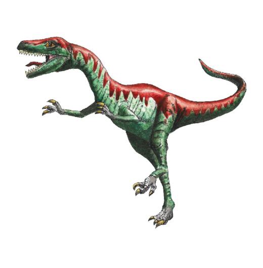 DTF Bügelbild J23 - Tigerlilly EP - Eustreptospondylus klein (ca. 12 x 10cm)