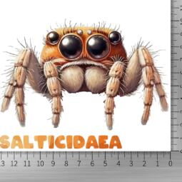 DTF Bügelbild L9 - Springspinne (ca. 13 x 10cm) – Bild 2
