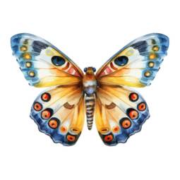 DTF Bügelbild J19 - Tigerlilly EP - Schmetterling (ca. 13 x 18cm)