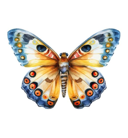 DTF Bügelbild J19 - Schmetterling (ca. 13 x 18cm)