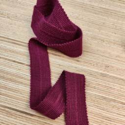 Bio Wolltresse aus 100% Schurwolle - berry 5129