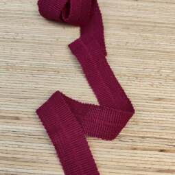 Bio Wolltresse aus 100% Schurwolle - cranberry 8915