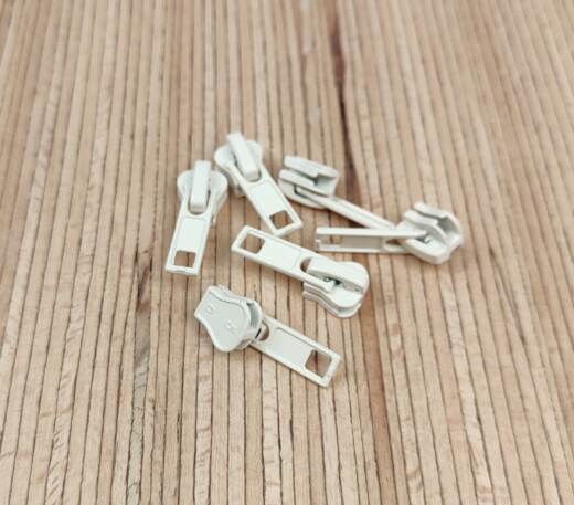 5 Zipper für Krampenreißverschluss endlos 5mm - verschiedene Farben