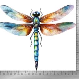 DTF Bügelbild J18 - Tigerlilly EP - Libelle (ca. 15 x 18cm) – Bild 3
