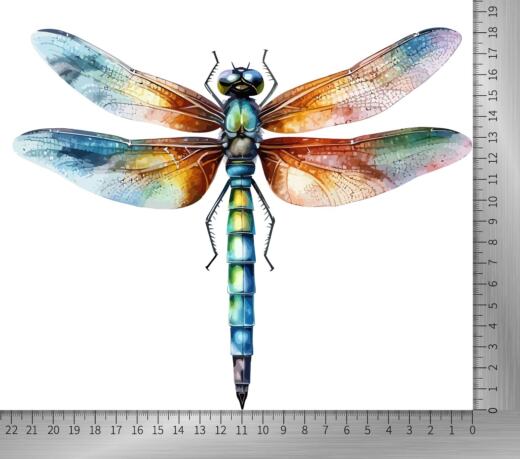 DTF Bügelbild J18 - Tigerlilly EP - Libelle (ca. 15 x 18cm)