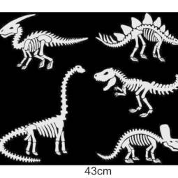 Bügelbild - fünf Dinosaurier Skelette (ca. 35 x 43cm) - Deine passende Farbe – Bild 2