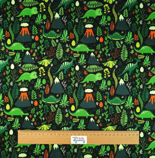 PUL Stoff bedruckt - Dinoland