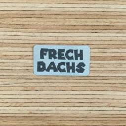 Ein Label zum Aufnähen - FRECHDACHS reflektierend (3M™ Scotchlite™)