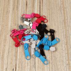 5 Zipper für Spiralreißverschluss endlos 5mm (ohne Autolock) - verschiedene Farben