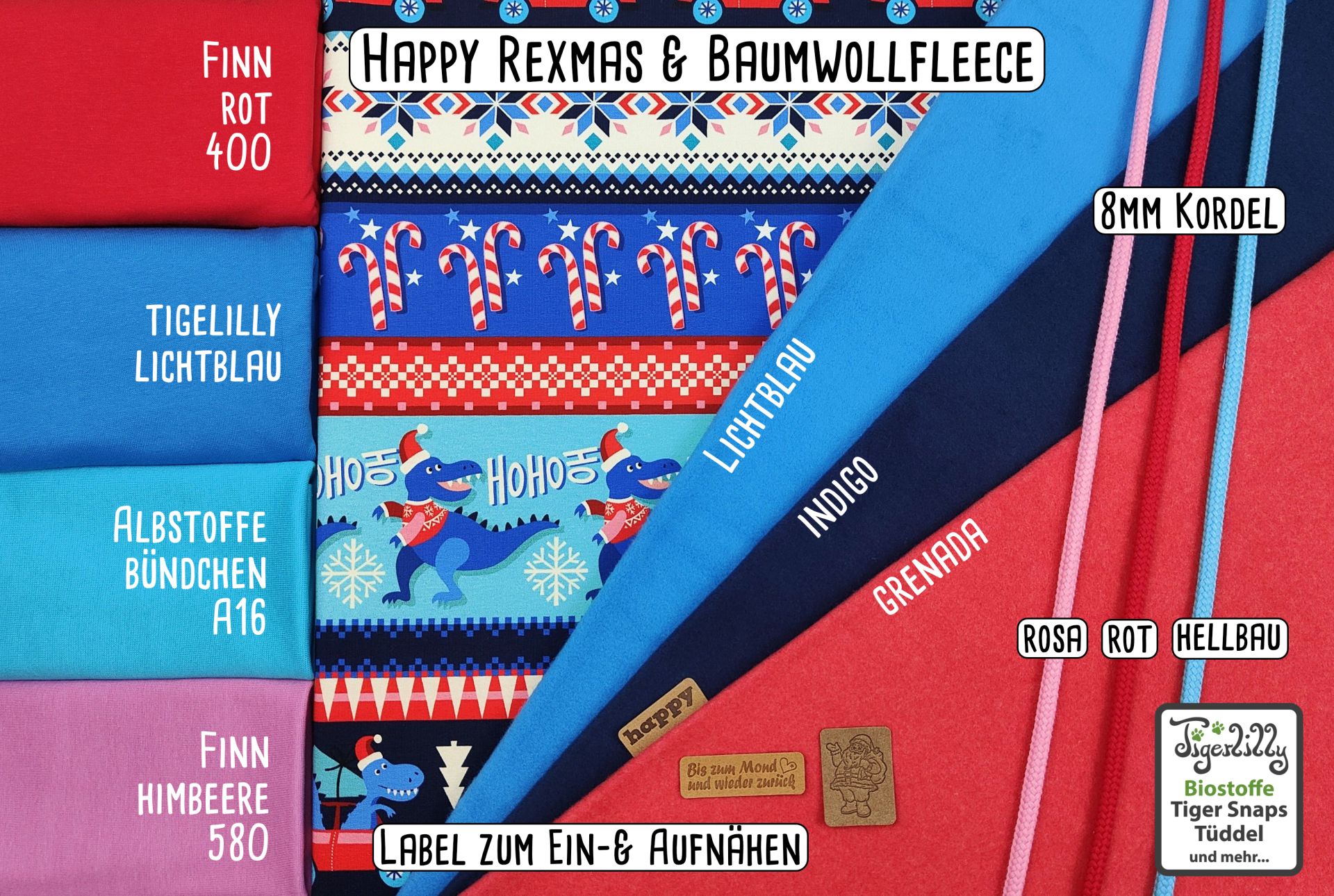 happy Rexmas ugly Christmas mit Baumwollfleece