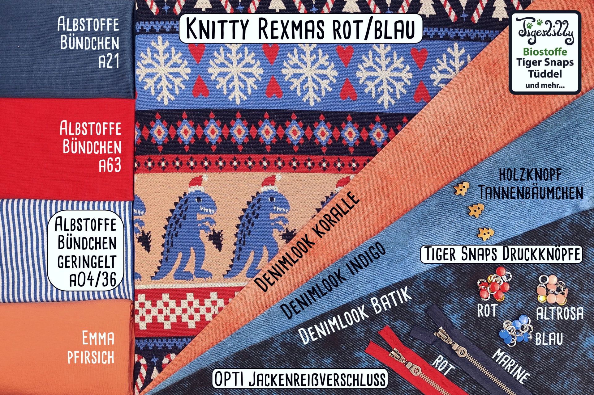 Knitty Rexmas Blau Rot