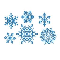 Bügelbild - Schneeflocken (ca. 16 x 25cm) - Folienauswahl – Bild 67
