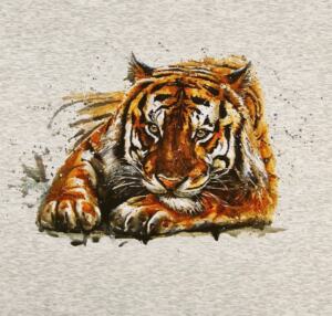 Biojersey - Tigerlilly - Tiger (Rapport 100cm)