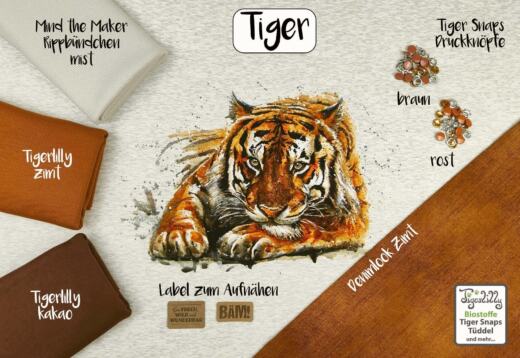 Biojersey - Tigerlilly - Tiger (Rapport 100cm)