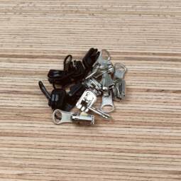 5 Wendezipper für Krampenreißverschluss endlos 5mm - Farbauswahl (nur noch schwarz)
