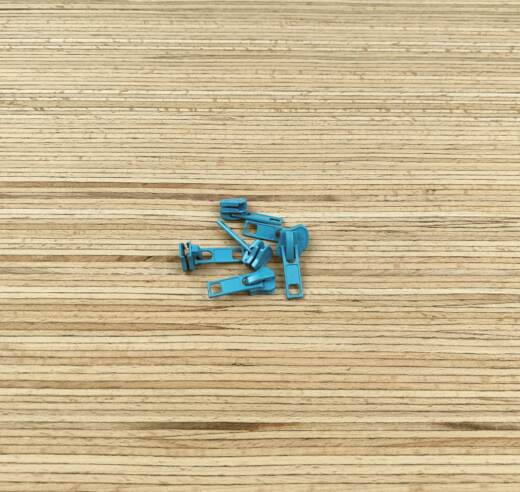 5 Zipper für Krampenreißverschluss endlos 5mm - verschiedene Farben
