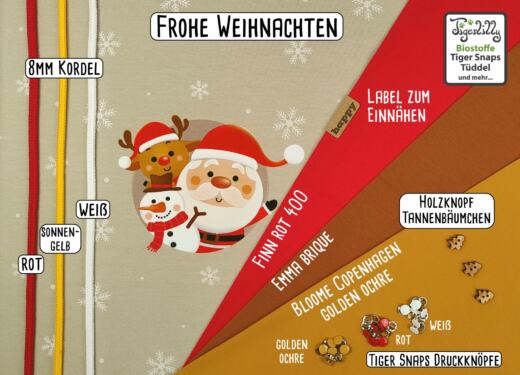 Bio Sommersweat - Tigerlilly EP - Frohe Weihnachten (Rapport: 60 cm)