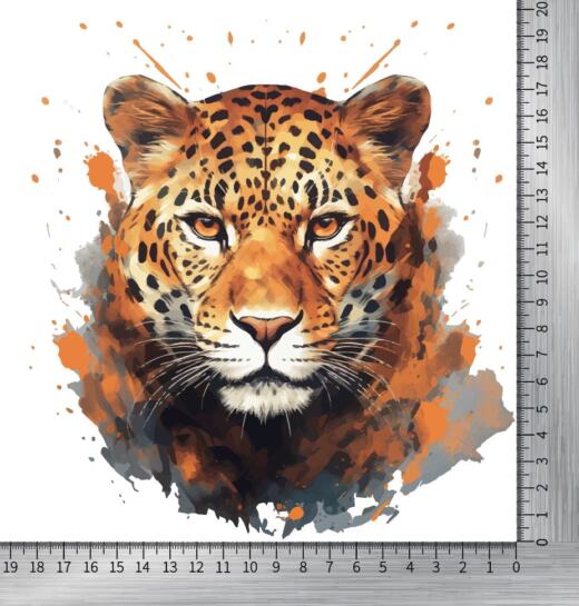 DTF Bügelbild K11 - Tigerlilly EP - Leopard (ca. 20 x 19cm)