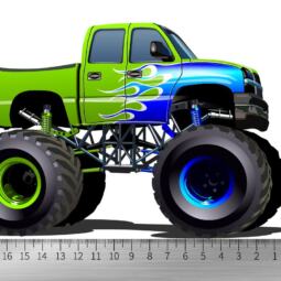 DTF Bügelbild L4 - Tigerlilly EP - Monster Truck (ca. 12 x 18,5cm) – Bild 2