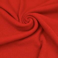 Bio Woll-Rippbündchen (schmal) - rot