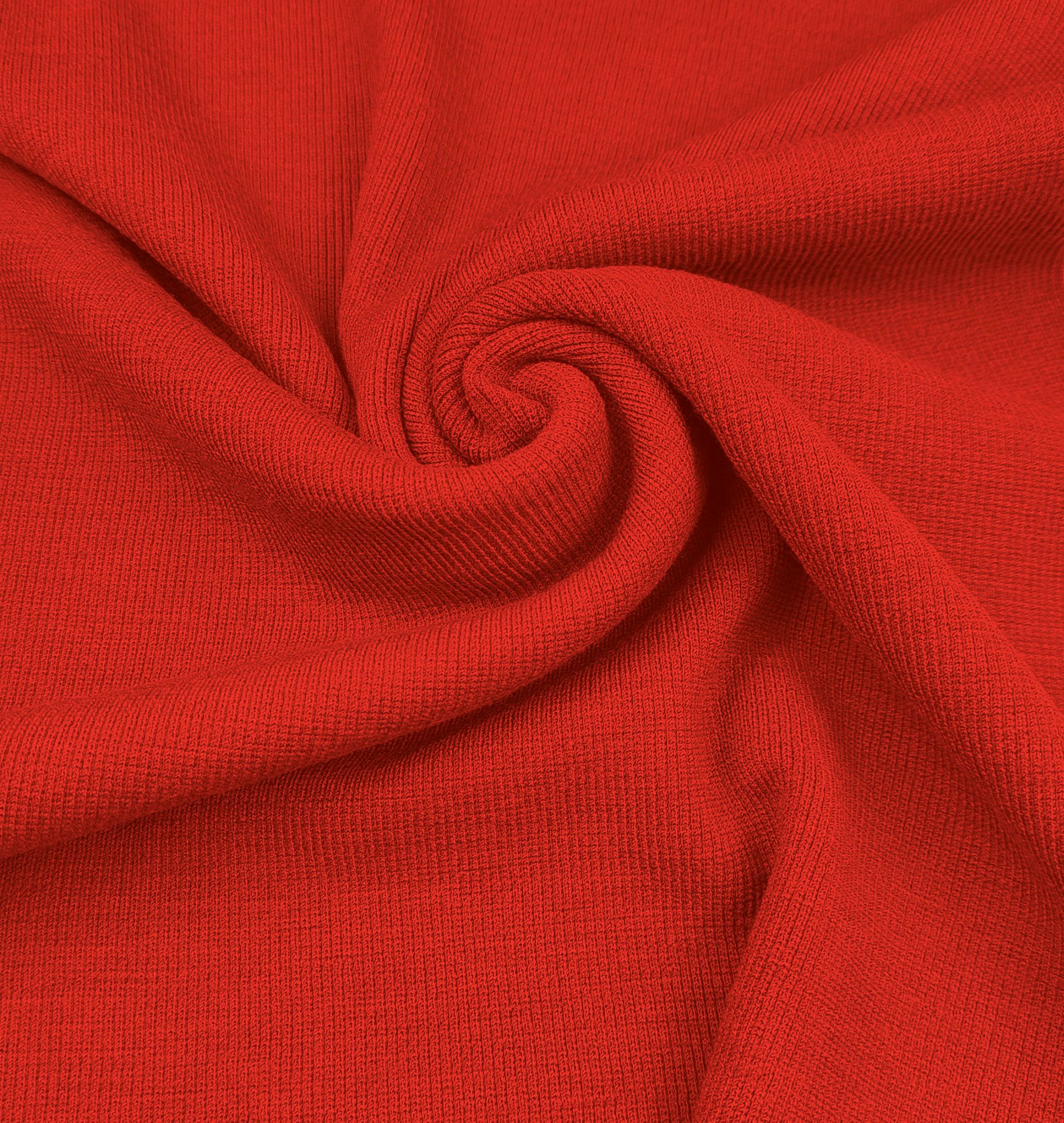 Woll-Rippbündchen rot Woll-Rippbündchen rot