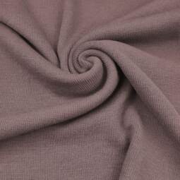 Bio Woll-Rippbündchen (schmal) - dark lavender (ehemals taupe)