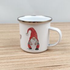 Ein Emaillebecher 300ml - Tigerlilly EP - Wichtel rot