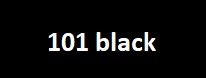 101 black